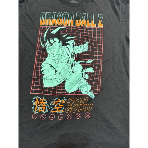 DBZ Dragon Ball Z Son Goku Graphic T-Shirt Men's Size 2XL Black Cotton Shirt NWT - Picture 3 of 8